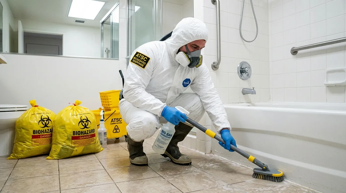 Decontamination equipment deployed for Blood Cleanup in Bacliff